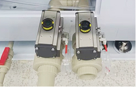 What are the test pressure methods of commonly used industrial valves?